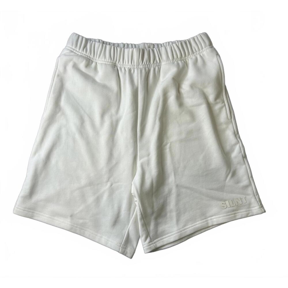 SILNT Chapter Cream Shorts Mens Medium Los Angeles Streetwear NWOT